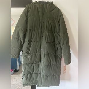Levi’s long hooded puffer parka